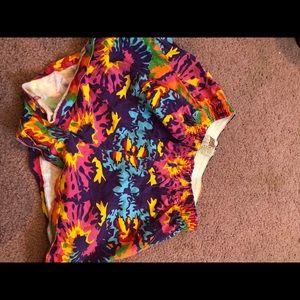Soffe tie dye shorts size L